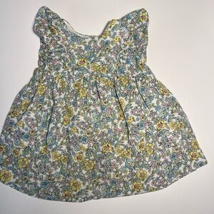 Zara Floral Baby Dress with Ruffle Sleeves